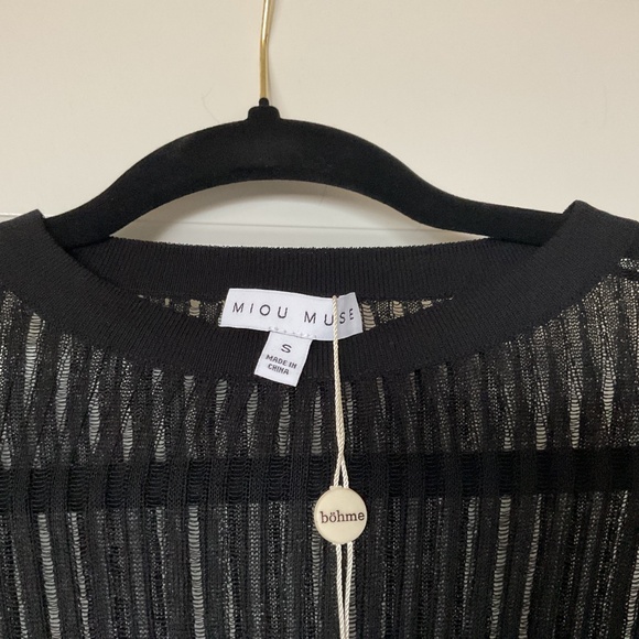 NWT transparent striped top by Bohme - Picture 7 of 10